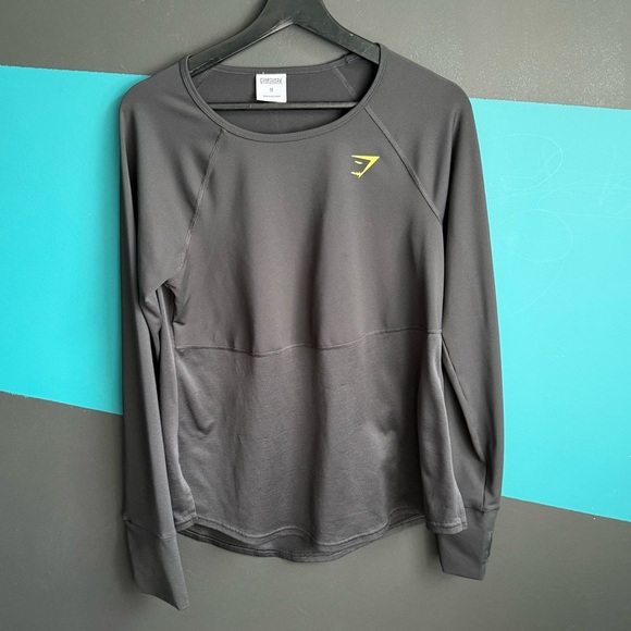 Gymshark Gray Long Sleeve Fitted Sweatshirt - Picture 1 of 9